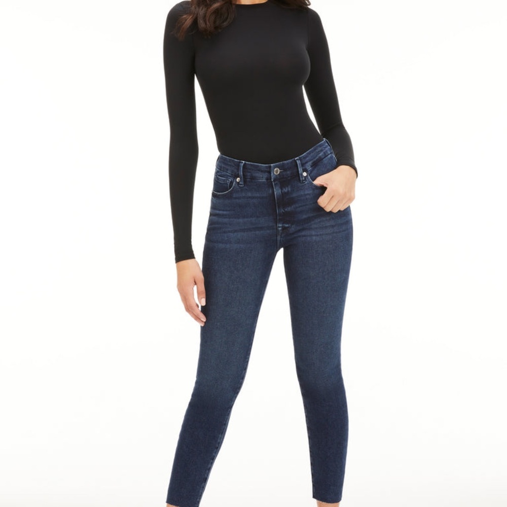 GOOD AMERICAN Good Legs Crop Skinny Jeans Blue260 28